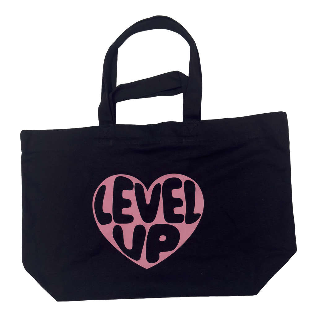 Level Up Heart Tote Bag